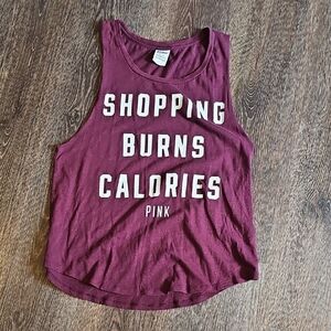 PINK Victoria's Secret Maroon Tank Top